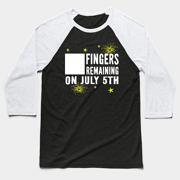 DIY Fingers Remaining Baseball T-Shirt by PopCultureShirts